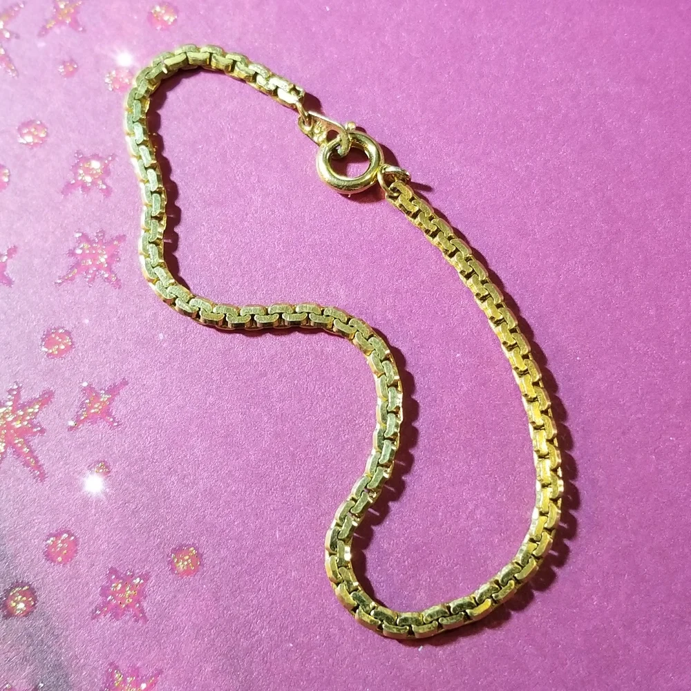 Relisted - Napier gold chain bracelet simple classic design minimalist - Picture 4 of 7